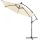 Parasol with LED solar lighting beige Ø300 cm