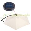 Parasol with LED solar lighting Ø330 cm beige solar-lit parasol 