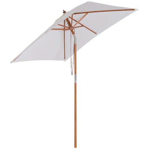 Tiltable parasol 200x150x235 cm cream white parasol shade for garden, terrace, beach