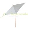 Tiltable parasol 200x150x235 cm cream white parasol shade for garden, terrace, beach