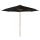 Bamboo parasol 300 cm black shading sun protection 