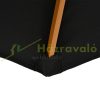 Bamboo parasol 300 cm black shading sun protection 