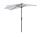 Parasol semicircular aluminum parasol in creamy white color