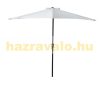 Parasol semicircular aluminum parasol in creamy white color