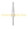 Parasol semicircular aluminum parasol in creamy white color