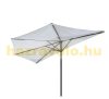 Parasol semicircular aluminum parasol in creamy white color