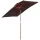 Dönthető napernyő 200x150x235 cm kávébarna napellenző árnyékoló kertbe, teraszra, strandra
