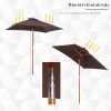 Tiltable parasol 200x150x235 cm gray parasol shade for garden, terrace, beach