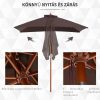Tiltable parasol 200x150x235 cm gray parasol shade for garden, terrace, beach