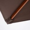 Tiltable parasol 200x150x235 cm gray parasol shade for garden, terrace, beach