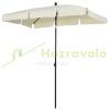 Tiltable parasol 198x130x245 cm for garden, terrace, beach cream white