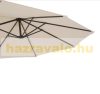 Double Parasol oval shape extra large size 460x270x240 cm in cream white color 