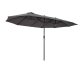 Double Parasol oval shape extra large size 460x270x240 cm in gray color 