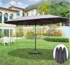 Double Parasol oval shape extra large size 460x270x240 cm in gray color 