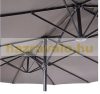 Double Parasol oval shape extra large size 460x270x240 cm in gray color 