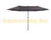 Double Parasol oval shape extra large size 460x270x240 cm in gray color 