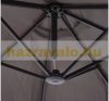 Double Parasol oval shape extra large size 460x270x240 cm in gray color 