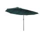 Double Parasol oval shape extra large size 460x270x240 cm in dark green color 