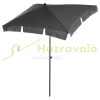 Tiltable parasol 198x130x245 cm for garden, terrace, beach, gray