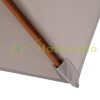 Tiltable parasol 200x150x235 cm gray parasol shade for garden, terrace, beach