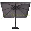 Parasol 270x270x260 cm gray parasol rotatable 360° UV30+