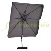 Parasol 270x270x260 cm gray parasol rotatable 360° UV30+