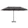 Double parasol XXL adjustable parasol 440 x 270 x 250 cm sun protection grey