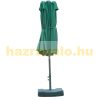 Double parasol with oval shape and extra large base 460x270x240 cm in green color 