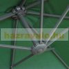 Double parasol with oval shape and extra large base 460x270x240 cm in green color 