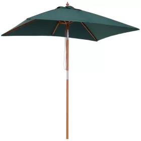   Dönthető napernyő 200x150x235 cm zöld napellenző árnyékoló kertbe, teraszra, strandra