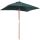 Tiltable parasol 200x150x235 cm green parasol shade for garden, terrace, beach