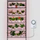 Növényállvány 6 szintes növénynevelő polc növénylámpával 150W 90x35x180 cm növénylámpa polc