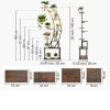 Növényállvány növénylámpával 62x28x160 cm 9 szintes virágállvány 3 időzítő 10 fényerőszint
