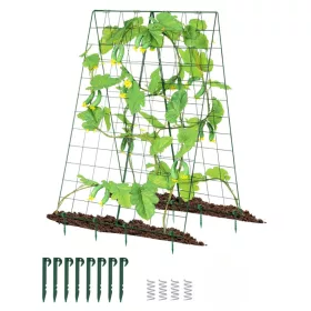   Növényfuttató 2 darabos 117x84 cm összecsukható A-keretes kerti futtatórács 