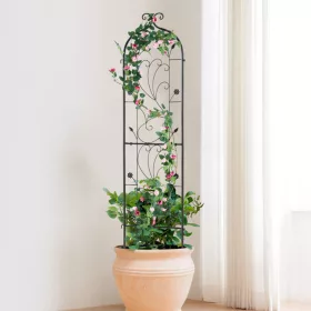   Fém futtatórács növényfuttató 38x152 cm erős, időjárásálló növénytámasz