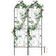 Növényfuttató 2 darabos szett 38x152 cm fém futtatórács stabil és elegáns kerti dekoráció
