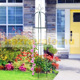 Kerek növényfuttató 200x40 cm zöld díszes rózsalugas