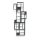 Plant runner design wall runner grid 38x98 cm design grid