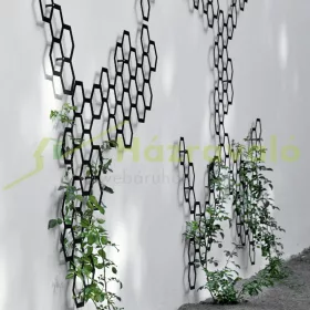 Növényfuttató design fali növényfuttató rács méhsejtes 53x97 cm design rács