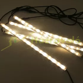   100W növényvilágító fénycső 4 darab 40 cm hosszú változtatható fényhatású időzítős növénynevelő lámpa IP44 