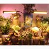 100W flexibilis csíptethető növény lámpa üvegház világítás ÁLLÍTHATÓ NAPFÉNY jellegű fénnyel 210 LED-es dupla fejű asztali lámpa 2 x 50W