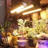 150W flexibilis három fejű csíptethető növény lámpa üvegház világítás ÁLLÍTHATÓ NAPFÉNY jellegű meleg fehér fénnyel tripla fejű asztali lámpa 3 x 50W