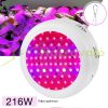 216W Greenhouse lighting Plant lamp plant grower LED UFO lamp UV IR