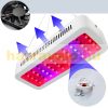 2 pieces 300W Plant lamp Greenhouse lighting Flower growing LED light with UV and IR led + safety glasses