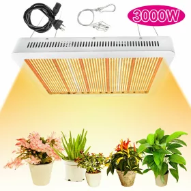   3000W Üvegház világítás napfény jellegű fénnyel fóliasátor növénynevelő 3366 db LED fény
