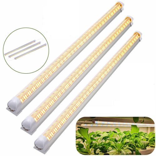 30W plant lighting fluorescent lamp 3 pieces 60 cm long with sunlight effect, plant growing lamp IP44 can be connected in series