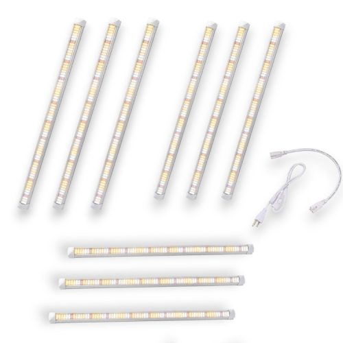 30W plant lighting fluorescent lamp 3x3 pieces 60 cm long with sunlight effect, plant growing lamp IP44 can be connected in series