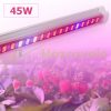 45W plant lighting fluorescent lamp 90 cm long, foldable plant growing LED lamp with adapter and switch 