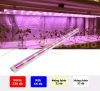  45W növényvilágító fénycső 90 cm hosszú 4x3 darabos szett ,toldható növénynevelő LED lámpa adapterrel kapcsolóval 