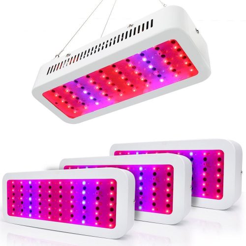 4 db 300W Növény lámpa Üvegház világítás Virág nevelő LED fény 1200W UV és IR leddel